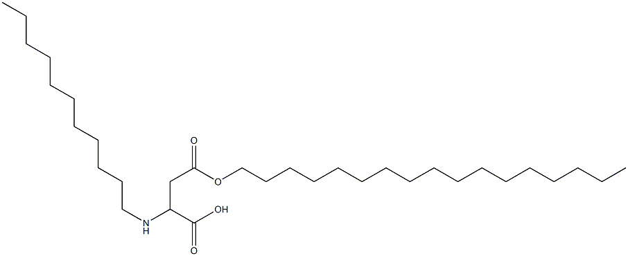 2-Undecylamino-3-(heptadecyloxycarbonyl)propionic acid Struktur