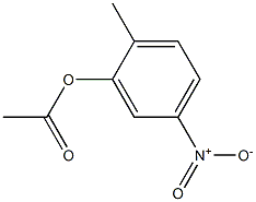 Acetic acid 2-methyl-5-nitrophenyl ester Structure