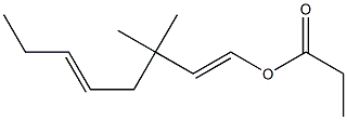 Propionic acid 3,3-dimethyl-1,5-octadienyl ester