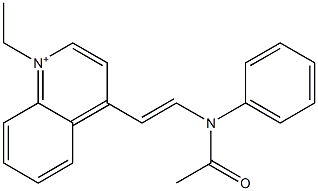4-[2-[(Acetyl)phenylamino]ethenyl]-1-ethylquinolinium