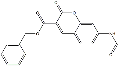 7-(Acetylamino)-2-oxo-2H-1-benzopyran-3-carboxylic acid benzyl ester