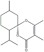 (6S)-7-Isopropyl-2,3,10-trimethyl-1,5-dioxaspiro[5.5]undec-2-en-4-one Structure