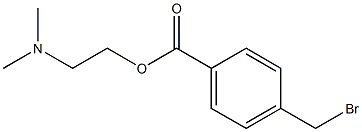 p-Bromomethylbenzoic acid 2-(dimethylamino)ethyl ester Struktur