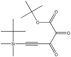 5-(tert-ブチルジメチルシリル)-2,3-ジオキソ-4-ペンチン酸tert-ブチル 化学構造式