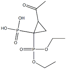 (2-Acetylcyclopropane-1,1-diyl)bis(phosphonic acid diethyl) ester Structure
