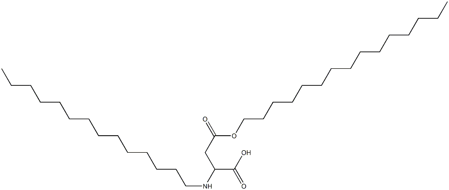 2-Tetradecylamino-3-(pentadecyloxycarbonyl)propionic acid Struktur