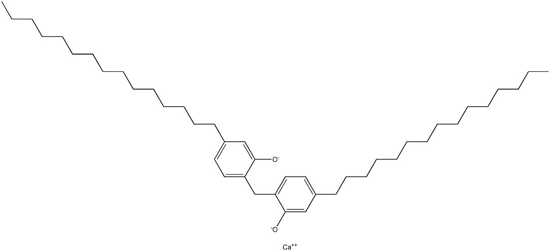 Calcium 2,2'-methylenebis(5-pentadecylphenoxide) Structure