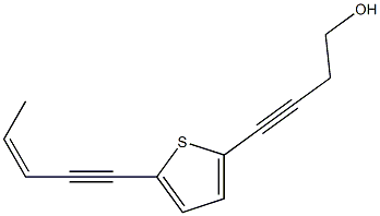 4-[5-[(Z)-3-Penten-1-ynyl]thiophen-2-yl]-3-butyn-1-ol|
