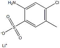 2-Amino-4-chloro-5-methylbenzenesulfonic acid lithium salt Structure