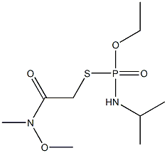 N-Isopropylamidothiophosphoric acid O-ethyl S-[2-[methoxy(methyl)amino]-2-oxoethyl] ester,,结构式