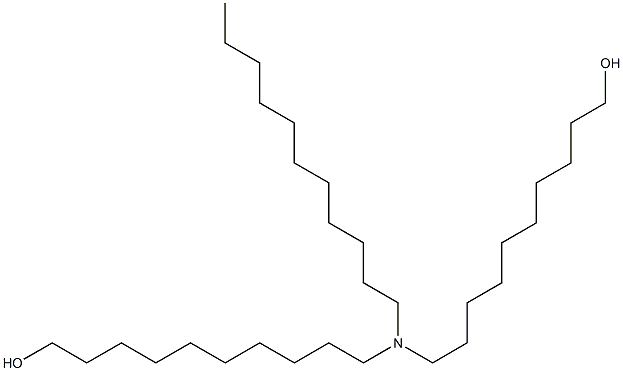 10,10'-(Undecylimino)bis(1-decanol) Struktur