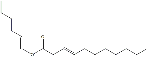 3-Undecenoic acid 1-hexenyl ester Structure