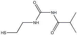 1-(2-Mercaptoethyl)-3-isobutyrylurea Struktur