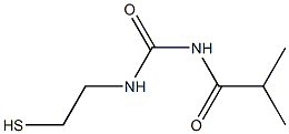 1-(2-Mercaptoethyl)-3-isobutyrylurea 结构式