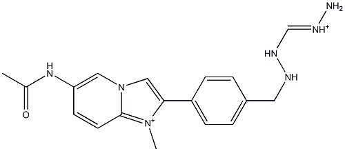 1-Methyl-6-acetylamino-2-[4-[2-(aminoiminiomethyl)hydrazinomethyl]phenyl]imidazo[1,2-a]pyridin-1-ium