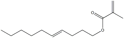 Methacrylic acid (4-decenyl) ester Struktur