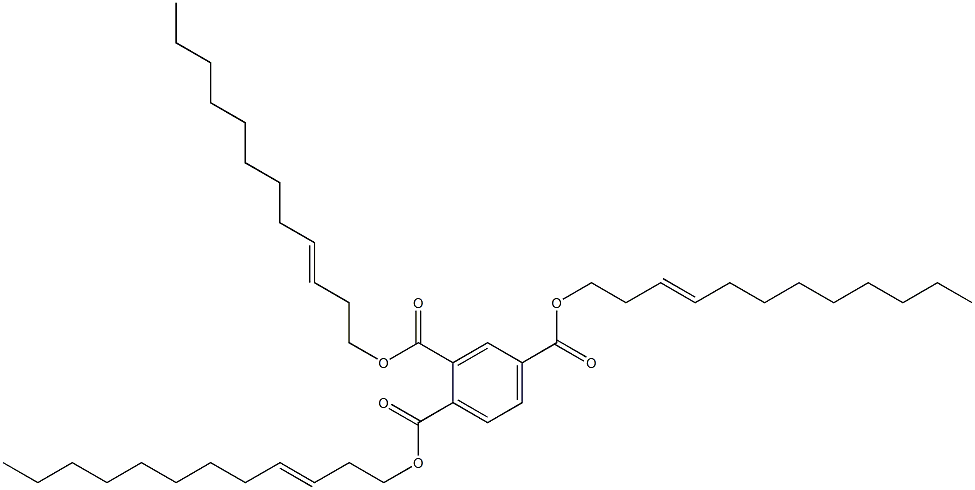 1,2,4-Benzenetricarboxylic acid tri(3-dodecenyl) ester Structure