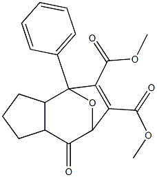 1,2,3,3a,4,7,8,8a-Octahydro-8-oxo-4,7-epoxy-4-phenylazulene-5,6-dicarboxylic acid dimethyl ester Struktur