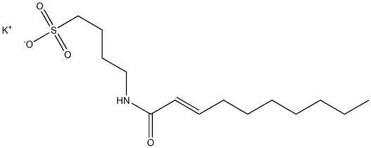 4-(2-Decenoylamino)-1-butanesulfonic acid potassium salt Structure