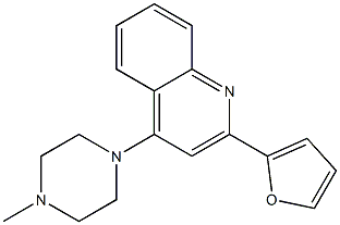  4-(4-Methyl-1-piperazinyl)-2-(2-furanyl)quinoline