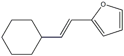 (E)-1-Cyclohexyl-2-(2-furyl)ethene Struktur