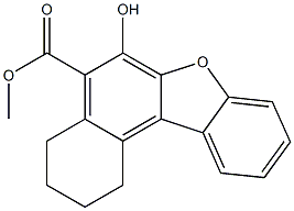 1,2,3,4-Tetrahydro-6-hydroxybenzo[b]naphtho[1,2-d]furan-5-carboxylic acid methyl ester Structure