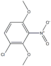 3-クロロ-2,6-ジメトキシ-1-ニトロベンゼン 化学構造式
