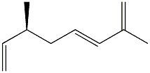 [S,(+)]-2,6-Dimethyl-1,3,7-octatriene Structure
