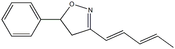 3-(1,3-Pentadienyl)-5-phenyl-2-isoxazoline 结构式