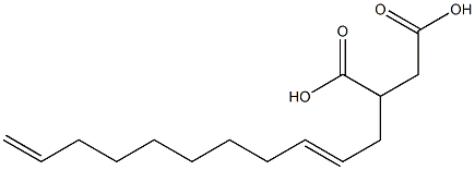 (2,10-Undecadienyl)succinic acid Struktur