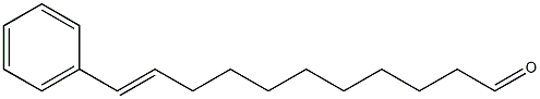 (E)-11-フェニル-10-ウンデセナール 化学構造式
