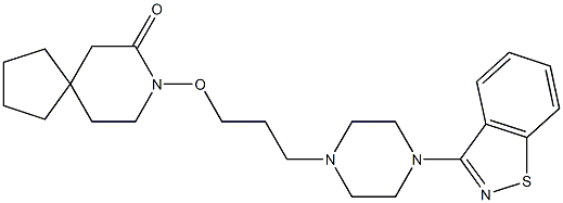 8-[3-[4-(1,2-Benzisothiazol-3-yl)-1-piperazinyl]propyloxy]-8-azaspiro[4.5]decan-7-one
