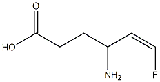 (Z)-4-Amino-6-fluoro-5-hexenoic acid Structure