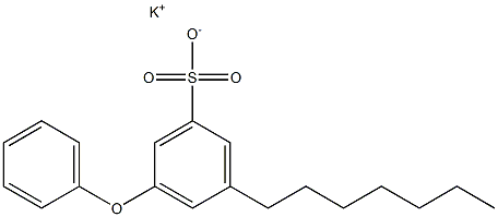 3-Heptyl-5-phenoxybenzenesulfonic acid potassium salt 结构式