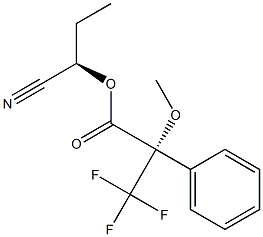 (S)-3,3,3-Trifluoro-2-methoxy-2-phenylpropanoic acid (R)-1-cyanopropyl ester Struktur