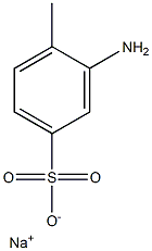 3-Amino-4-methylbenzenesulfonic acid sodium salt Structure