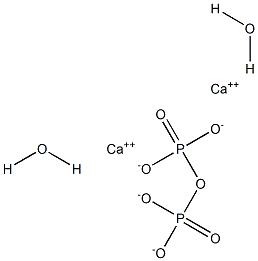 Calcium pyrophosphate dihydrate Struktur