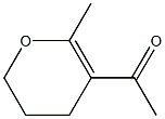 5,6-Dihydro-3-acetyl-2-methyl-4H-pyran,,结构式