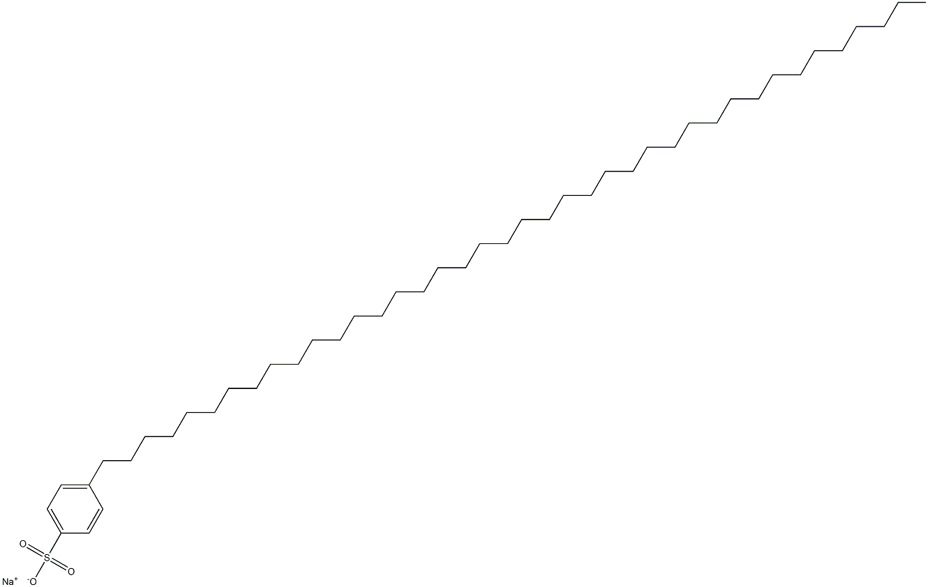 4-(Tetracontan-1-yl)benzenesulfonic acid sodium salt Struktur