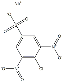4-クロロ-3,5-ジニトロベンゼンスルホン酸ナトリウム 化学構造式