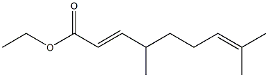 (2E)-4,8-Dimethyl-2,7-nonadienoic acid ethyl ester Struktur