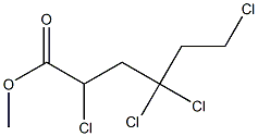 2,4,4,6-Tetrachlorocaproic acid methyl ester,,结构式