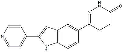  6-[2-(4-Pyridinyl)-1H-indol-5-yl]-4,5-dihydropyridazin-3(2H)-one