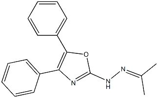 Acetone (4,5-diphenyloxazol-2-yl)hydrazone