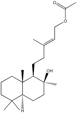 (8S)-15-Acetyloxylabd-13-en-8-ol 结构式