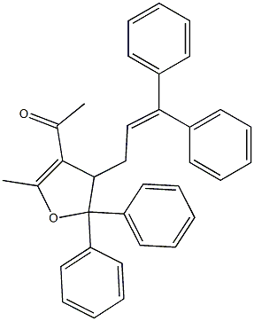 4,5-Dihydro-3-acetyl-2-methyl-4-(3,3-diphenyl-2-propenyl)-5,5-diphenylfuran