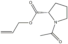 (2S)-1-Acetylpyrrolidine-2-carboxylic acid 2-propenyl ester Structure