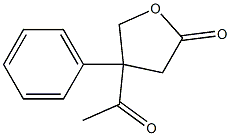 3-Acetyl-3-phenyl-4-hydroxybutyric acid lactone,,结构式