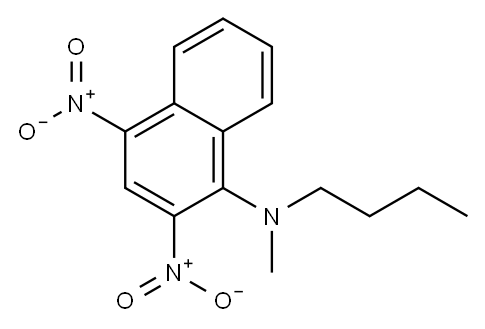 1-(Methylbutylamino)-2,4-dinitronaphthalene Struktur