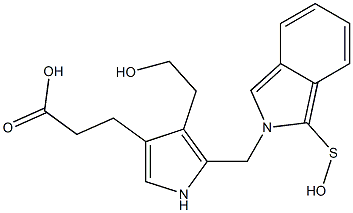 3-[4-(2-Hydroxyethyl)-5-[[1-(hydroxythio)-2H-isoindol-2-yl]methyl]-1H-pyrrol-3-yl]propionic acid